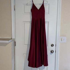 Maroon prom dress, Windsor, size 1/2 silk!